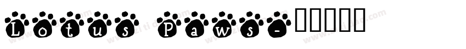 Lotus Paws字体转换